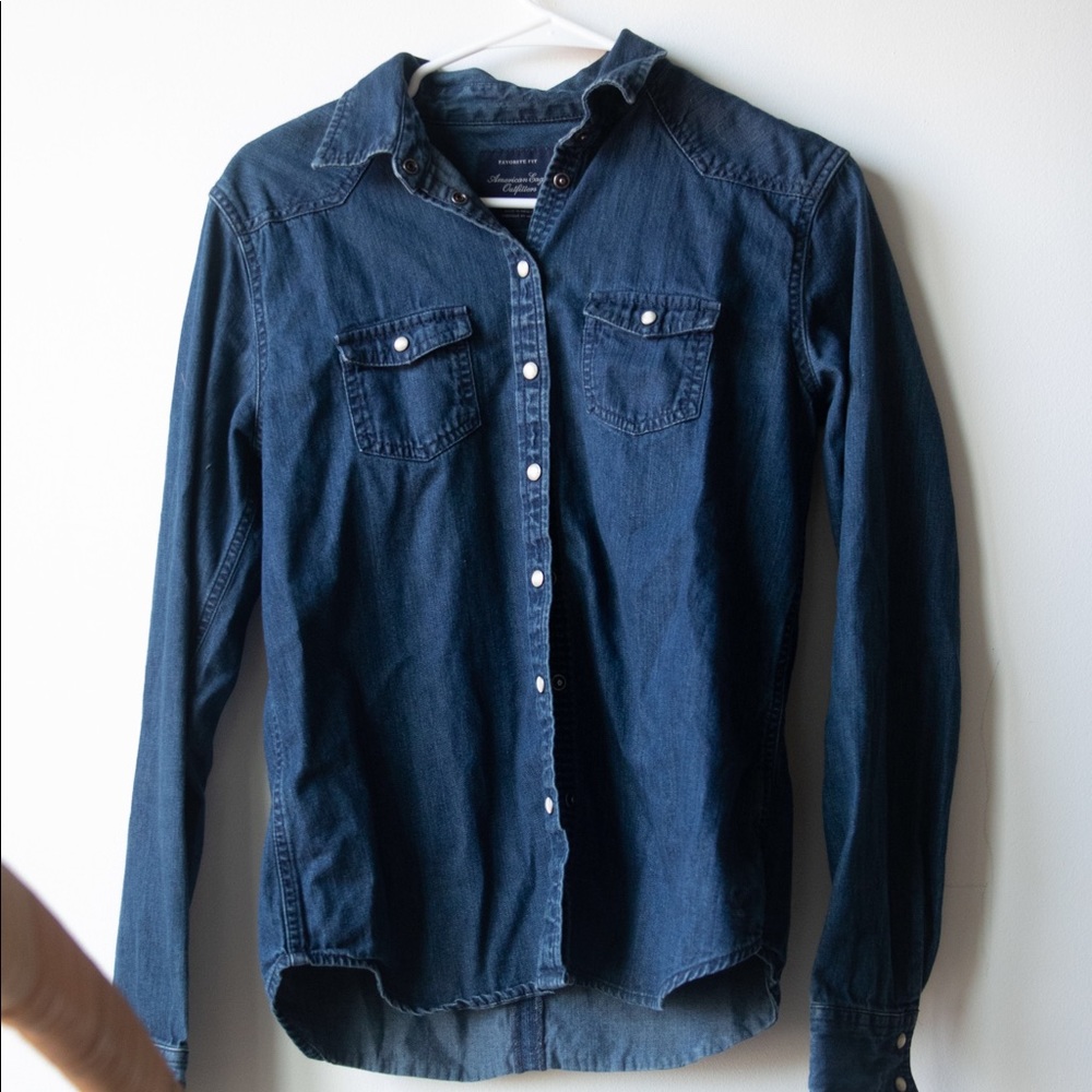 Jean button up